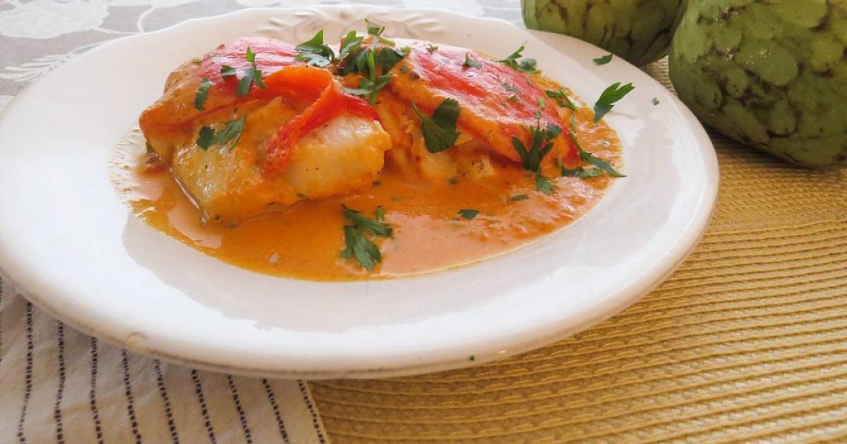 Bacalao En Salsa De Pimiento De Piquillo Cocina Y Recetas F Ciles