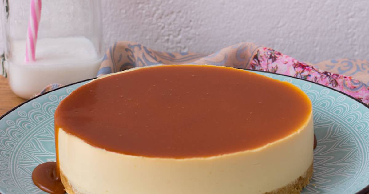 Tarta De Queso Con Caramelo Salado Sin Horno Cocina Y Recetas F Ciles