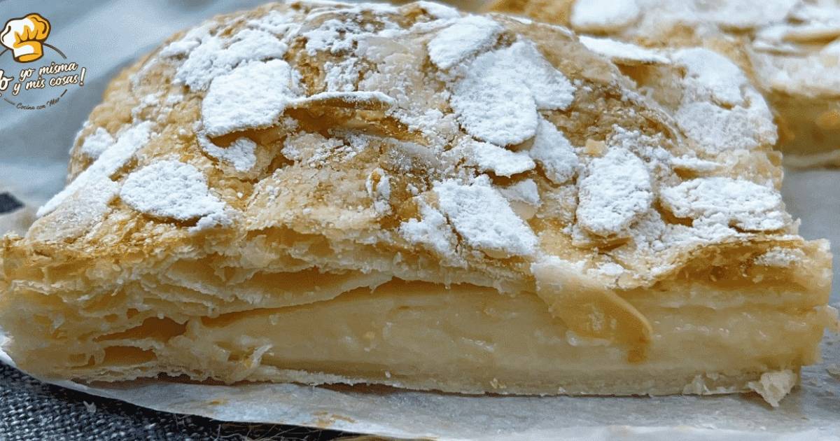 Torta De Hojaldre Con Almendras Y Crema Cocina Y Recetas F Ciles