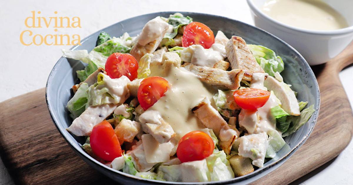 Ensalada césar con pollo Cocina y recetas fáciles