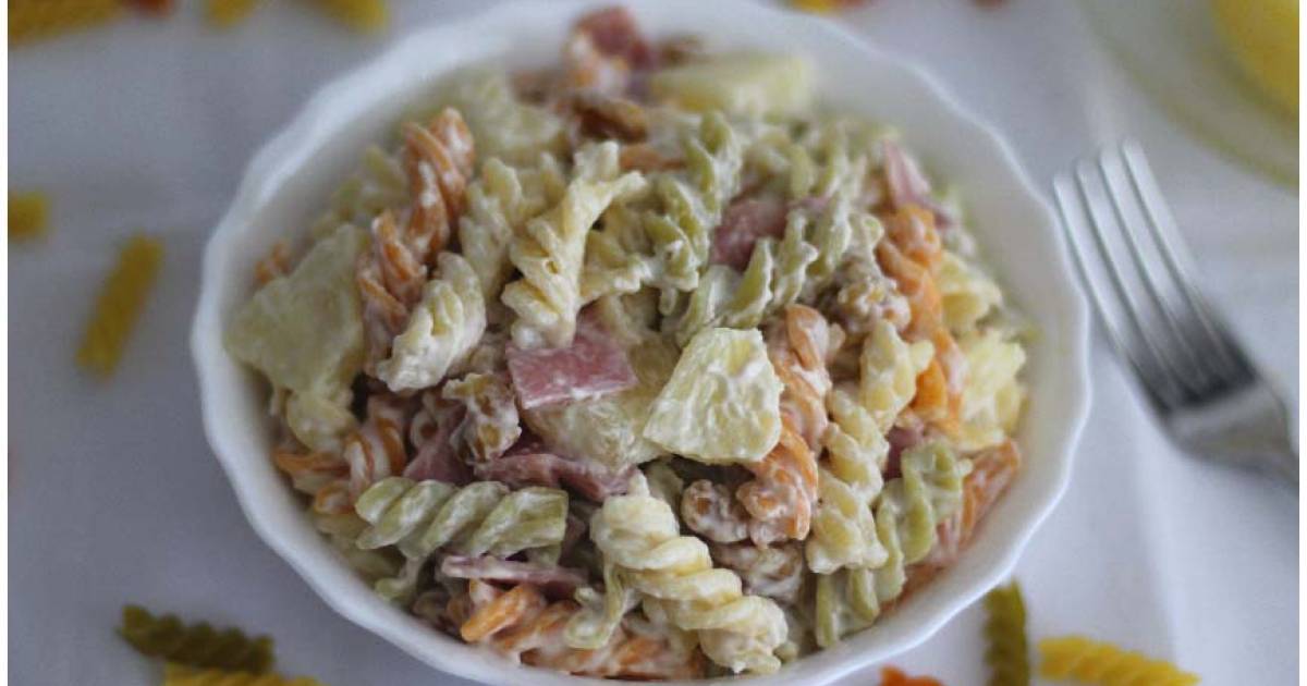 Ensalada de pasta con piña y nueces Cocina y recetas fáciles