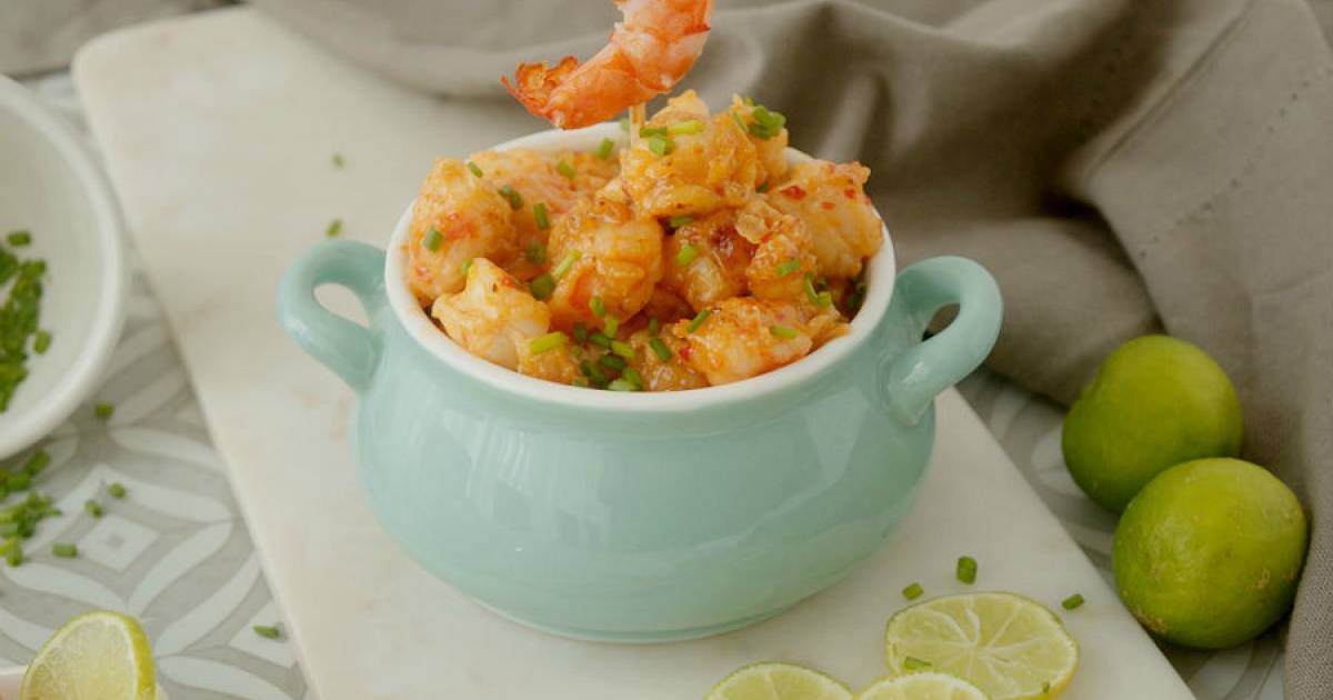 Langostinos en tempura con salsa picante aproximación a la cocina de