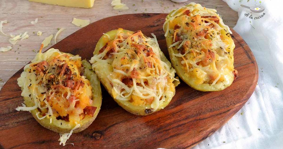 Patatas Rellenas De Chorizo Y Queso Cocina Y Recetas F Ciles