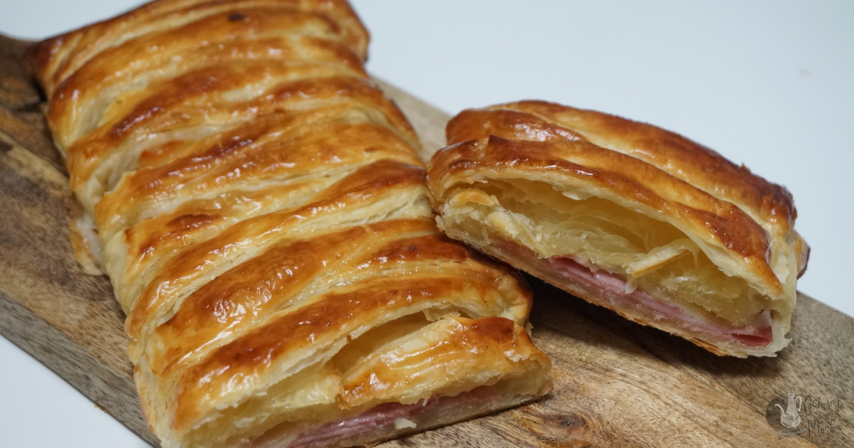 Trenza De Hojaldre Con Jam N Y Queso Cocina Y Recetas F Ciles