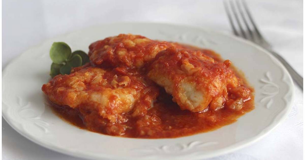 Bacalao con tomate. receta de la abuela paso a paso Cocina y recetas