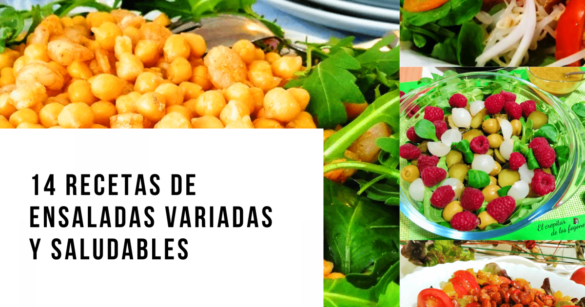 14 Ensaladas Variadas Y Saludables | Cocina Y Recetas Fáciles