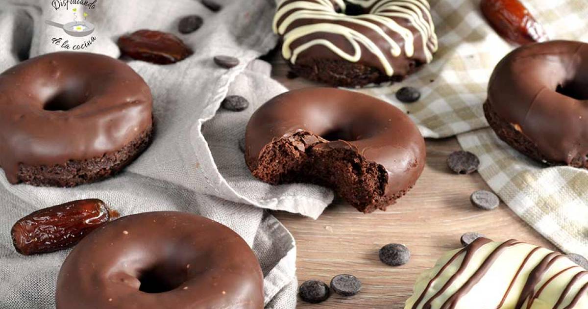 Donuts De Calabaza Y Chocolate (Sin Gluten, Sin Azúcar Y Sin Lactosa ...