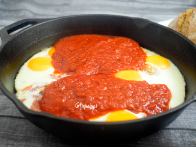Huevos con jamón a la asturiana